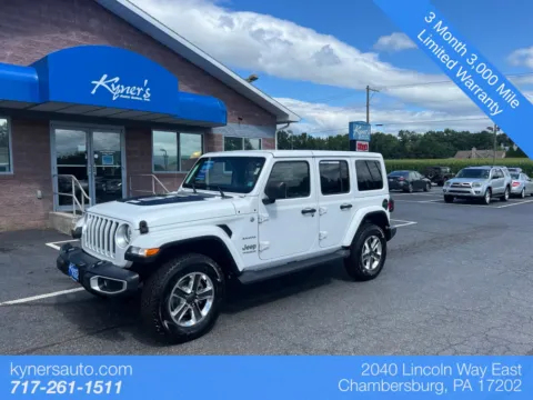 White 2020 Jeep Wrangler Unlimited Sahara for sale in Chambersburg, PA