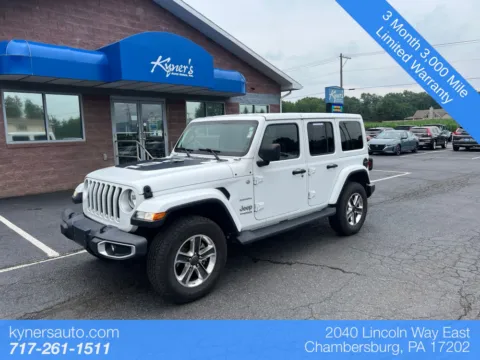 White 2020 Jeep Wrangler Unlimited Sahara for sale in Chambersburg, PA