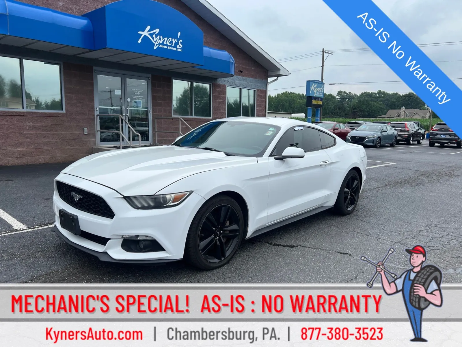 White 2016 Ford Mustang EcoBoost for sale in Chambersburg, PA