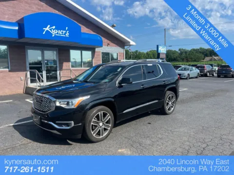 Black 2017 GMC Acadia Denali for sale in Chambersburg, PA