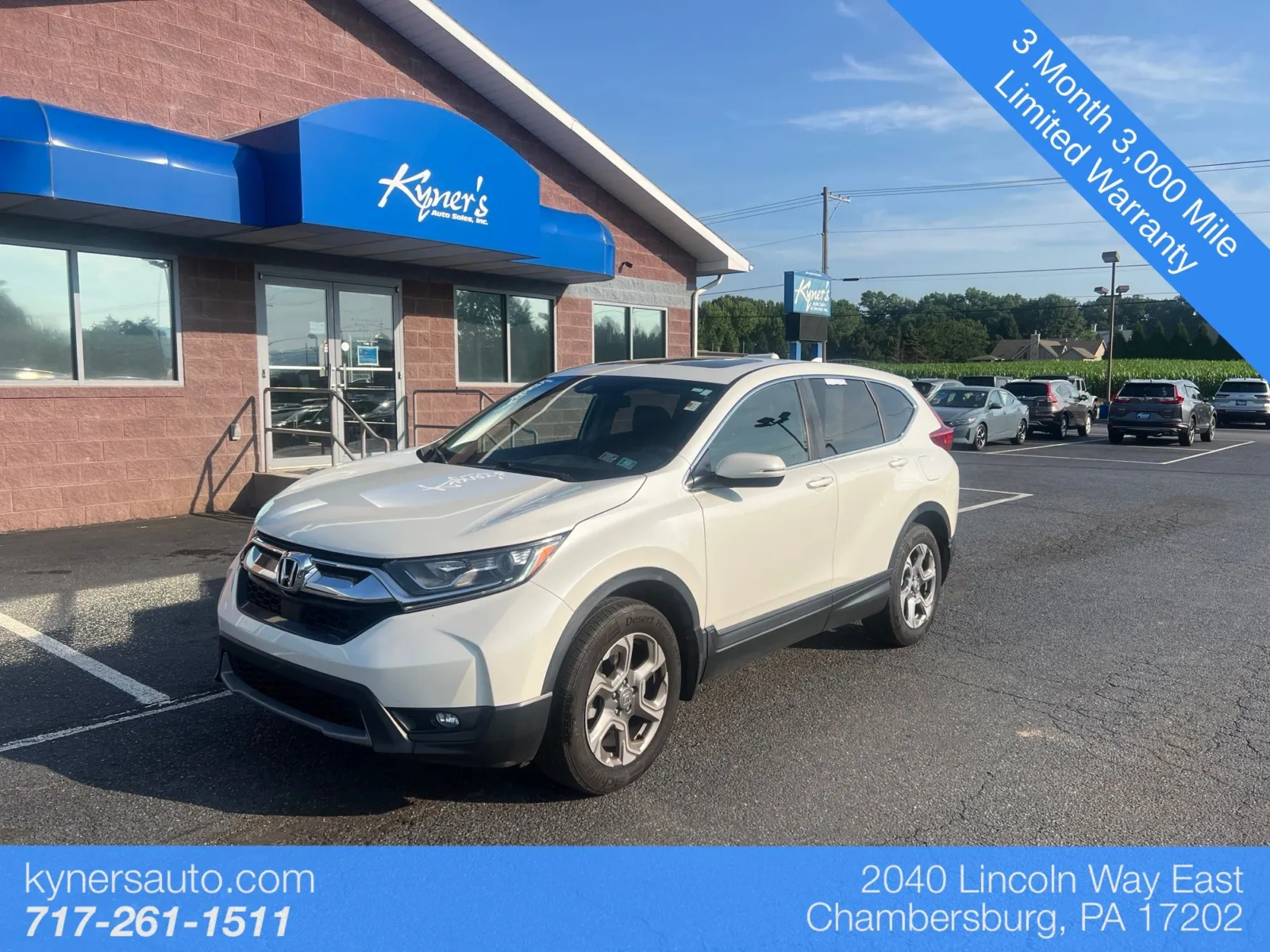 White 2018 Honda CR-V EX for sale in Chambersburg, PA