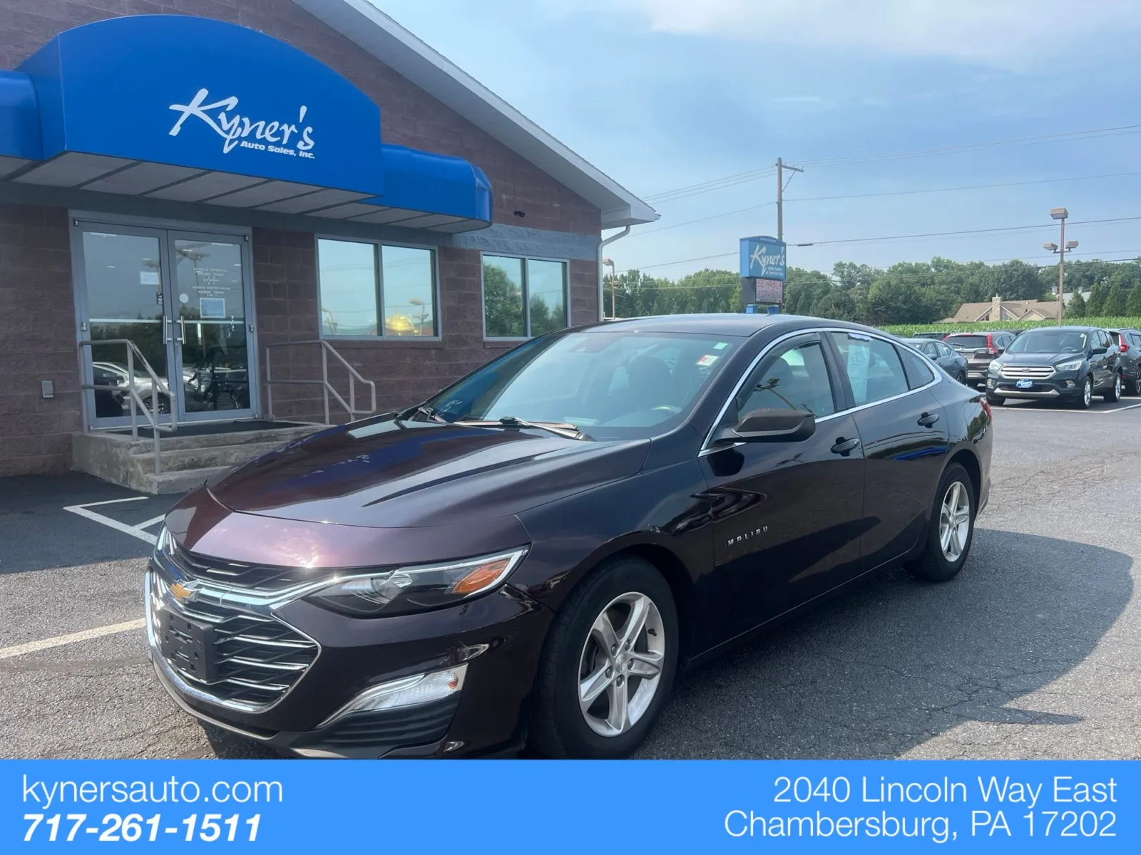 Black 2020 Chevrolet Malibu LS for sale in Chambersburg, PA