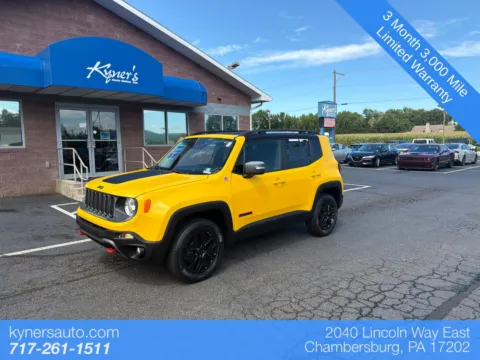 Yellow 2016 Jeep Renegade Trailhawk for sale in Chambersburg, PA