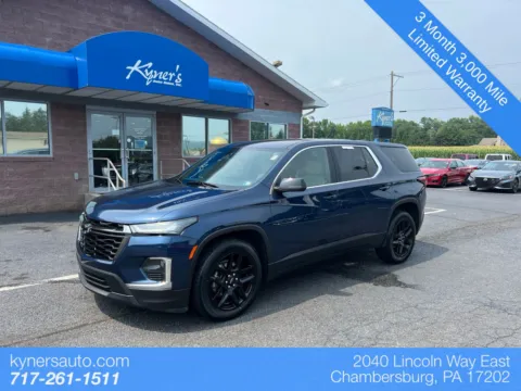 Blue 2022 Chevrolet Traverse LS for sale in Chambersburg, PA