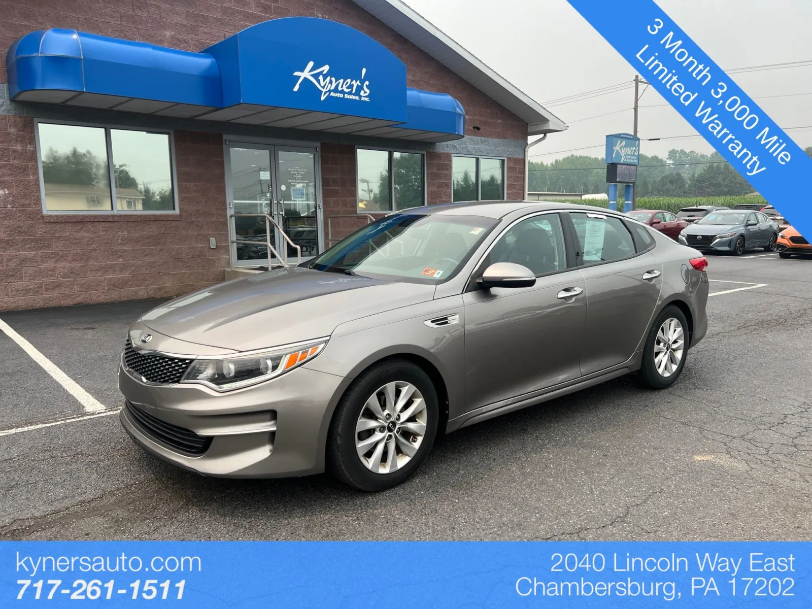 Silver 2017 Kia Optima EX for sale in Chambersburg, PA