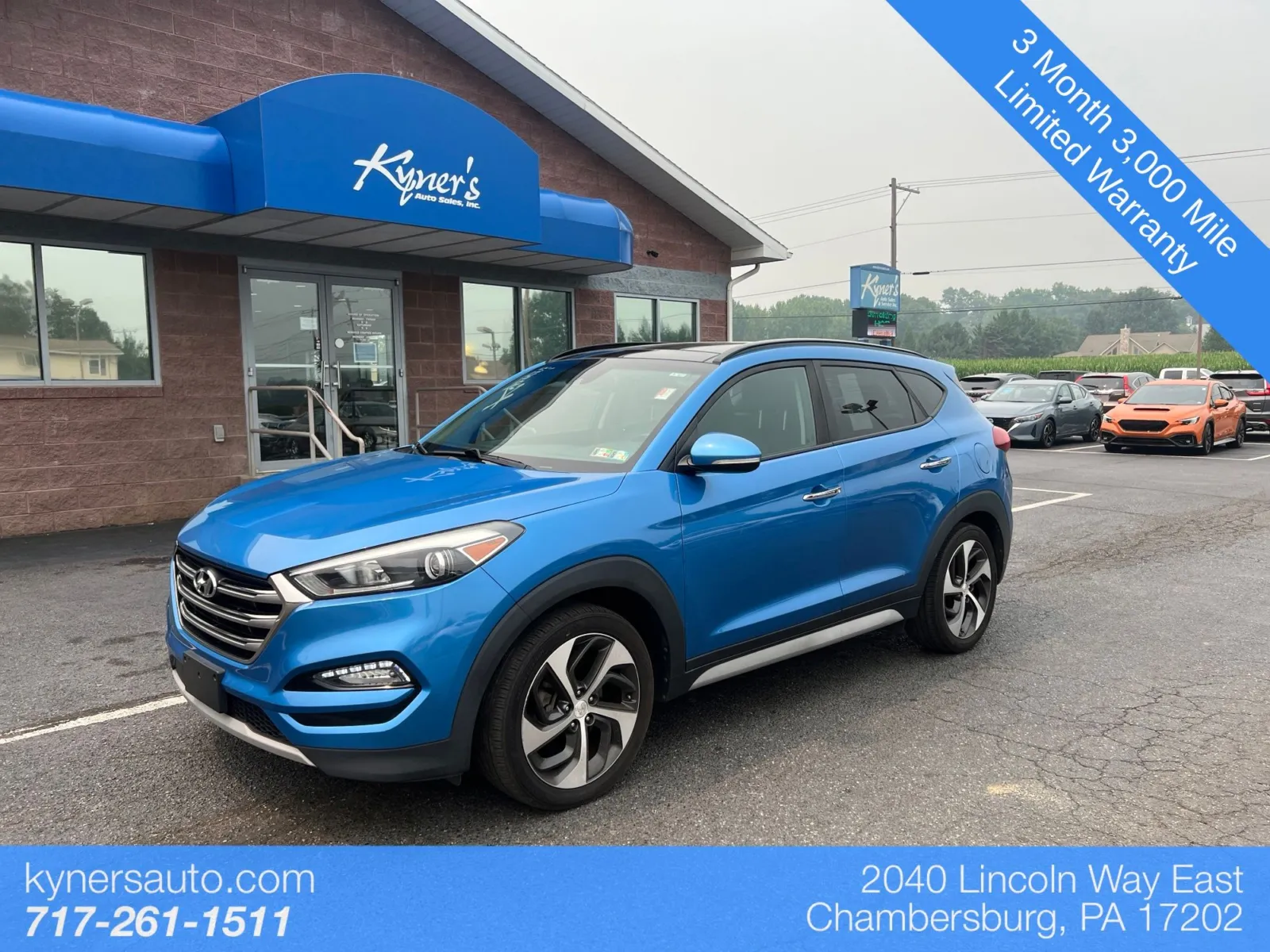 Blue 2018 Hyundai Tucson Limited for sale in Chambersburg, PA