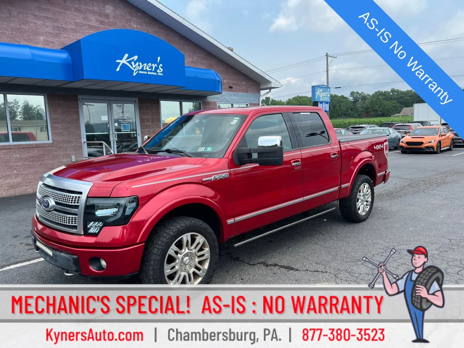 Red 2011 Ford F-150 Platinum for sale in Chambersburg, PA
