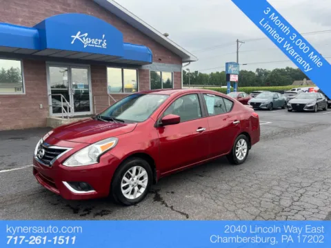 Red 2019 Nissan Versa 1.6 SV for sale in Chambersburg, PA