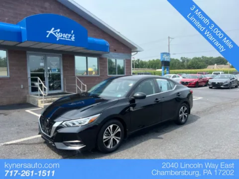 Black 2023 Nissan Sentra SV for sale in Chambersburg, PA