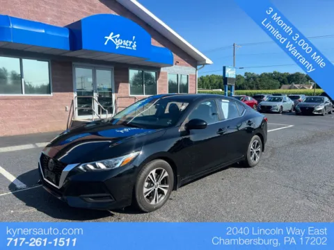 Black 2023 Nissan Sentra SV for sale in Chambersburg, PA