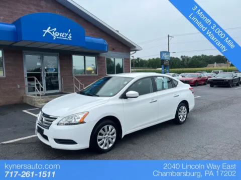 White 2015 Nissan Sentra S for sale in Chambersburg, PA
