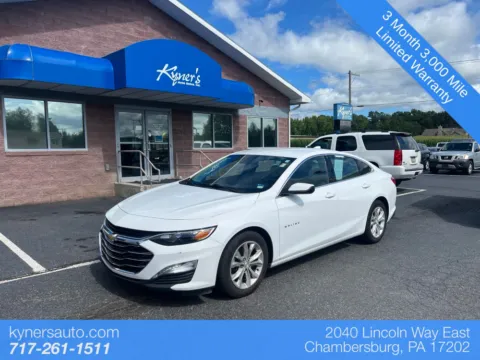 White 2023 Chevrolet Malibu LT for sale in Chambersburg, PA