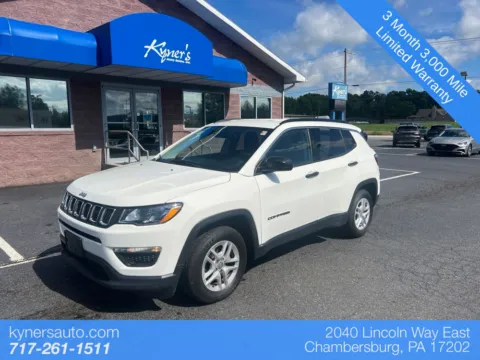 White 2019 Jeep Compass Sport for sale in Chambersburg, PA