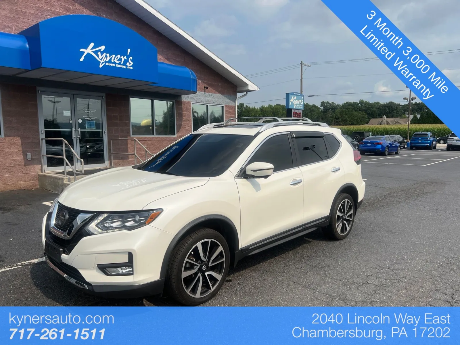 White 2018 Nissan Rogue SL for sale in Chambersburg, PA