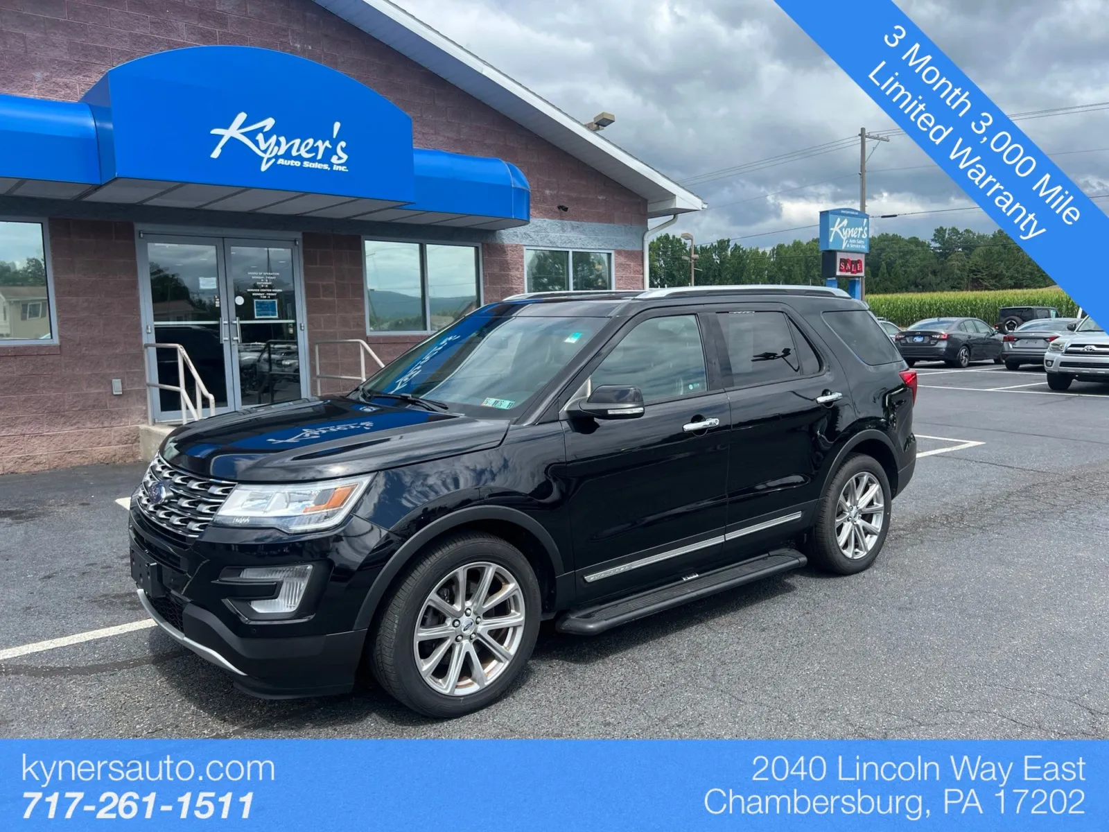 Black 2016 Ford Explorer Limited for sale in Chambersburg, PA