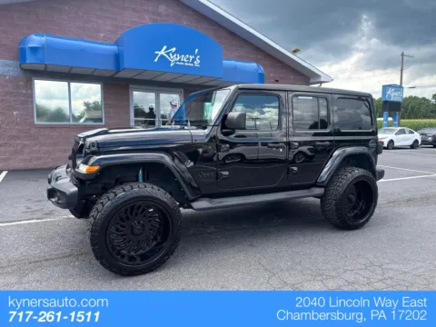 Black 2021 Jeep Wrangler Unlimited Sahara Altitude for sale in Chambersburg, PA