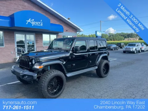 Black 2021 Jeep Wrangler Unlimited Sahara Altitude for sale in Chambersburg, PA