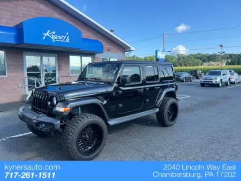 Black 2021 Jeep Wrangler Unlimited Sahara Altitude for sale in Chambersburg, PA