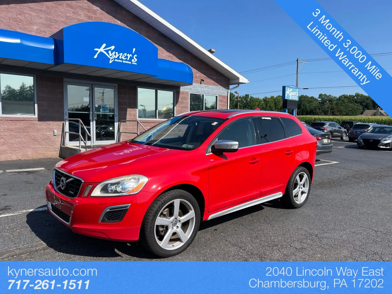 Red 2012 Volvo XC60 T6 for sale in Chambersburg, PA