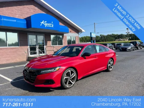 Red 2021 Honda Accord Sport for sale in Chambersburg, PA