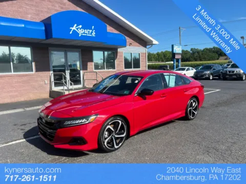 Red 2021 Honda Accord Sport for sale in Chambersburg, PA