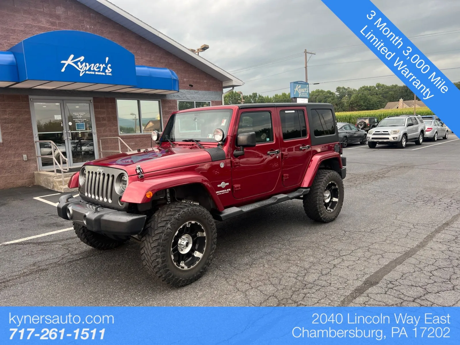 Red 2012 Jeep Wrangler Unlimited Sport for sale in Chambersburg, PA