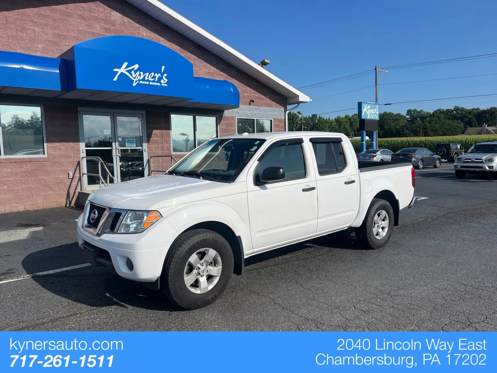 White 2012 Nissan Frontier SV for sale in Chambersburg, PA