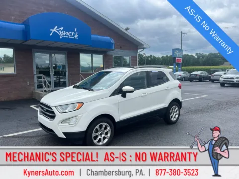 White 2018 Ford EcoSport SE for sale in Chambersburg, PA