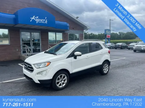 White 2018 Ford EcoSport SE for sale in Chambersburg, PA