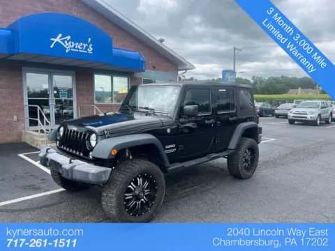 Black 2016 Jeep Wrangler Unlimited Sport for sale in Chambersburg, PA