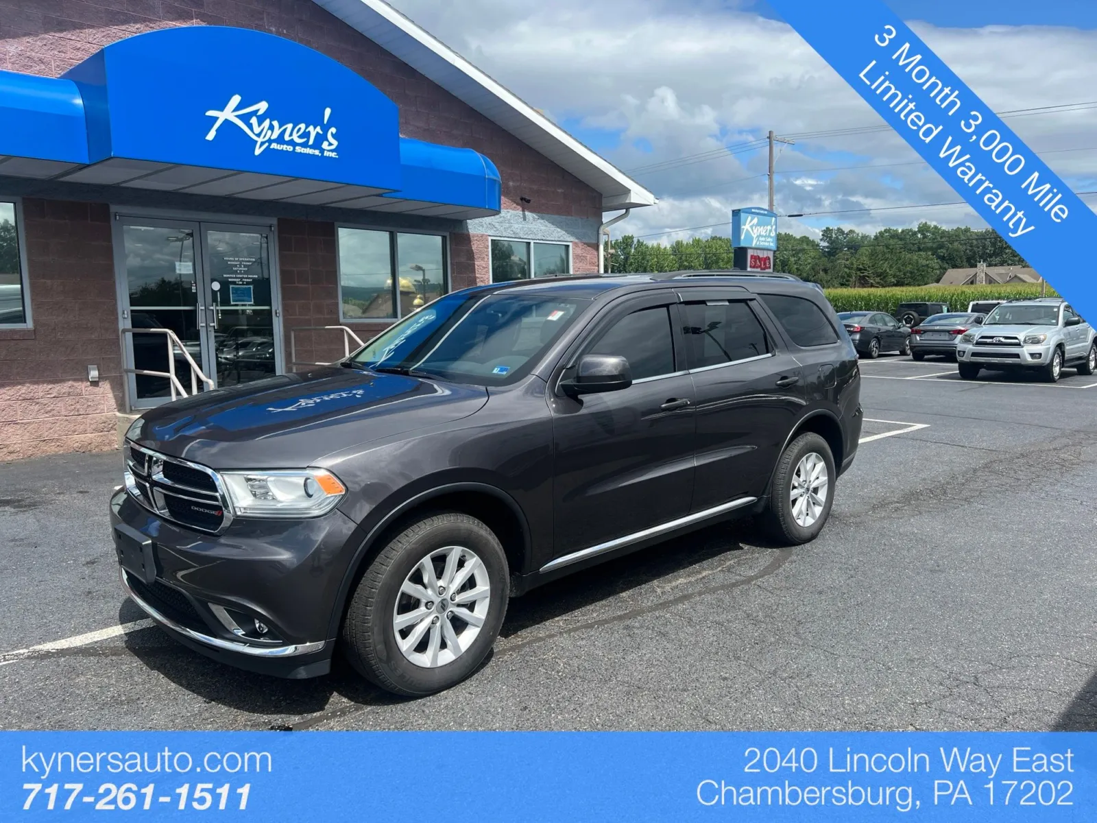 Gray 2020 Dodge Durango SXT Plus for sale in Chambersburg, PA