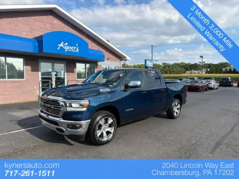 Blue 2024 Ram 1500 Laramie for sale in Chambersburg, PA