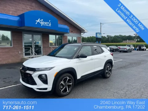 White 2023 Chevrolet TrailBlazer RS for sale in Chambersburg, PA