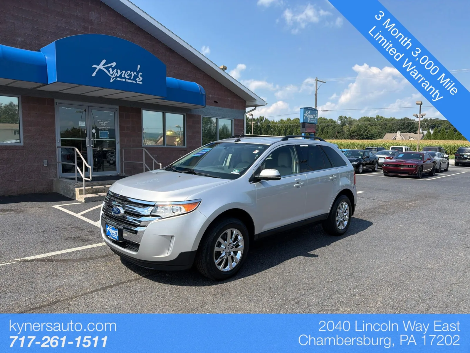 Silver 2012 Ford Edge Limited for sale in Chambersburg, PA