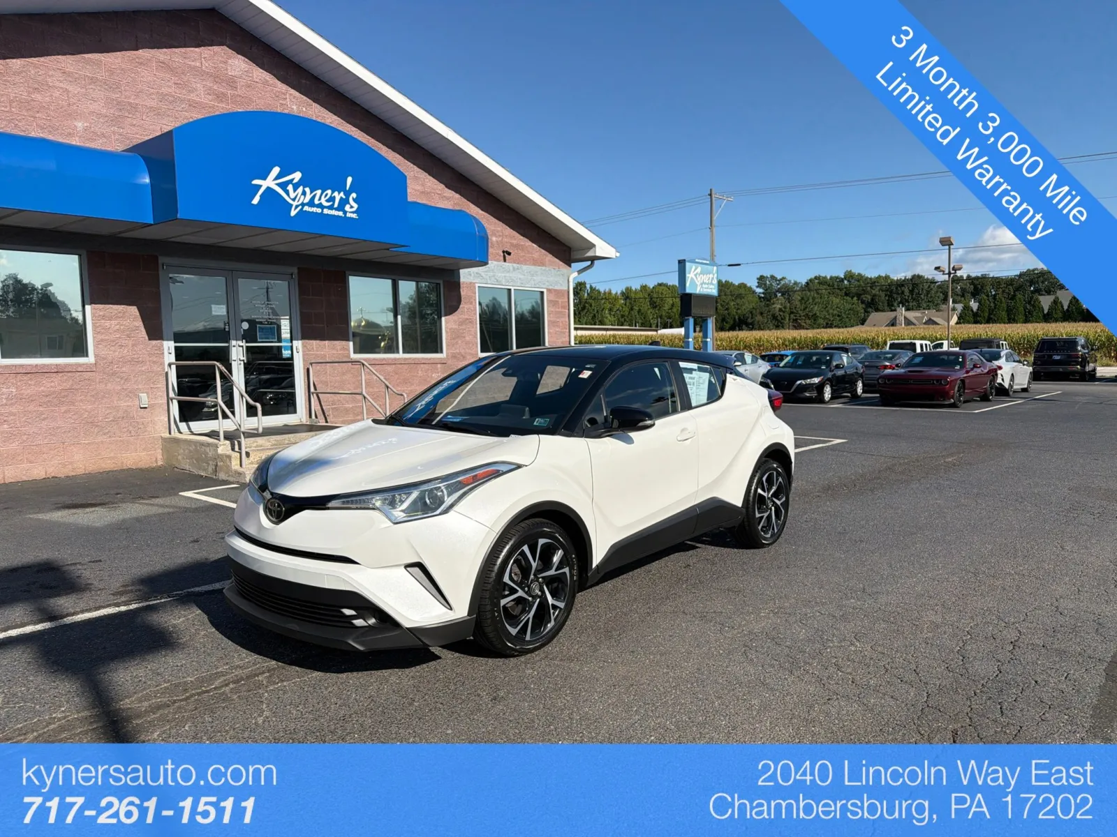 White 2019 Toyota C-HR XLE for sale in Chambersburg, PA