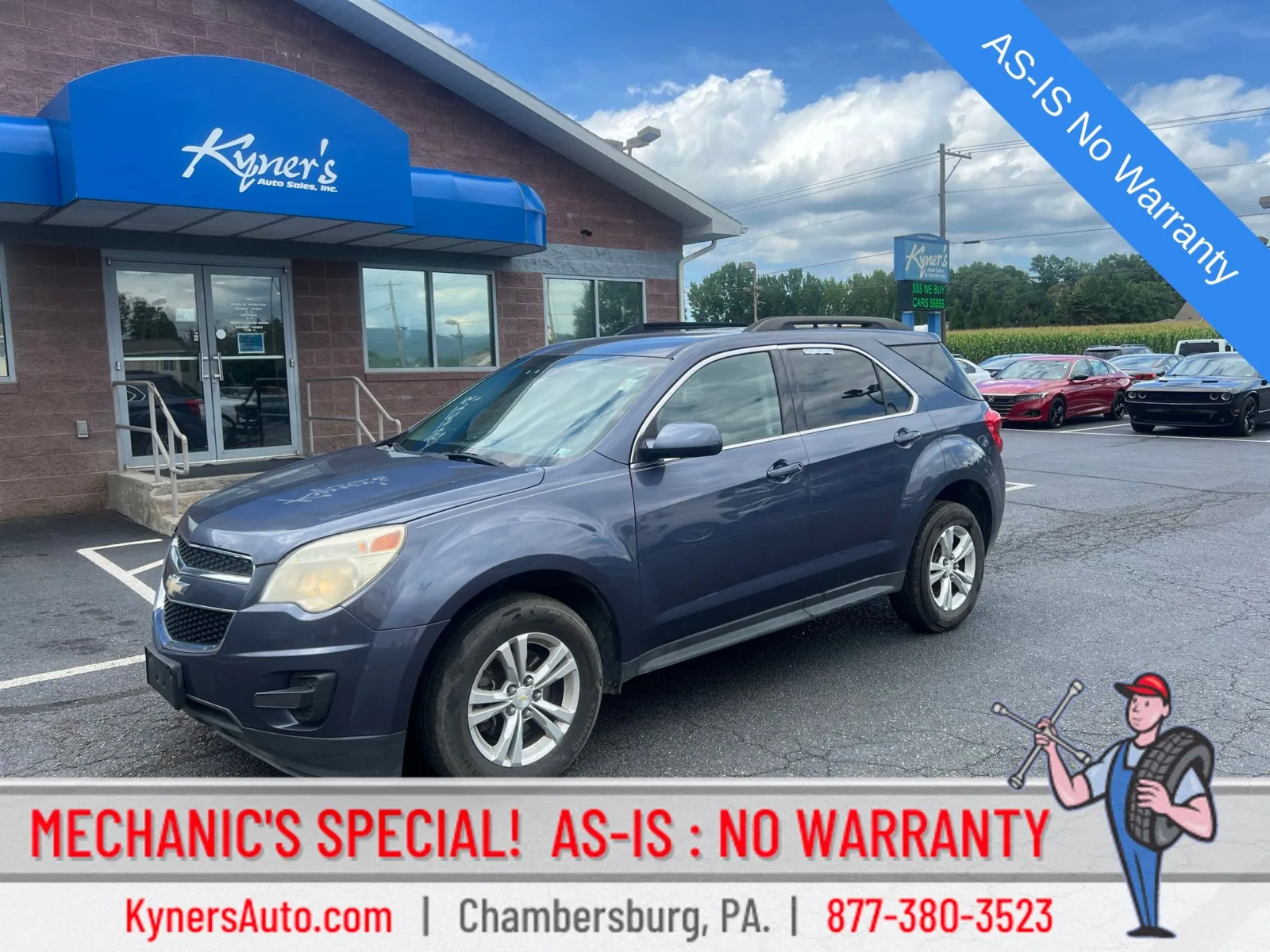 Blue 2014 Chevrolet Equinox LT for sale in Chambersburg, PA