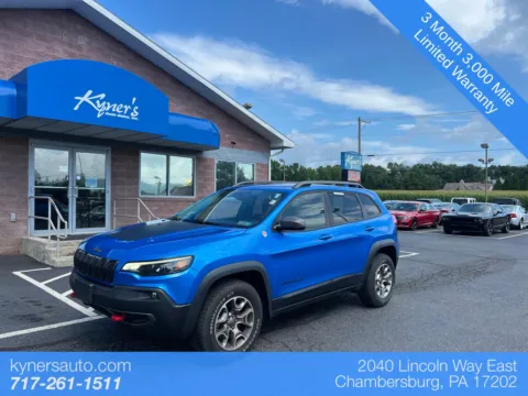 Blue 2021 Jeep Cherokee Trailhawk for sale in Chambersburg, PA