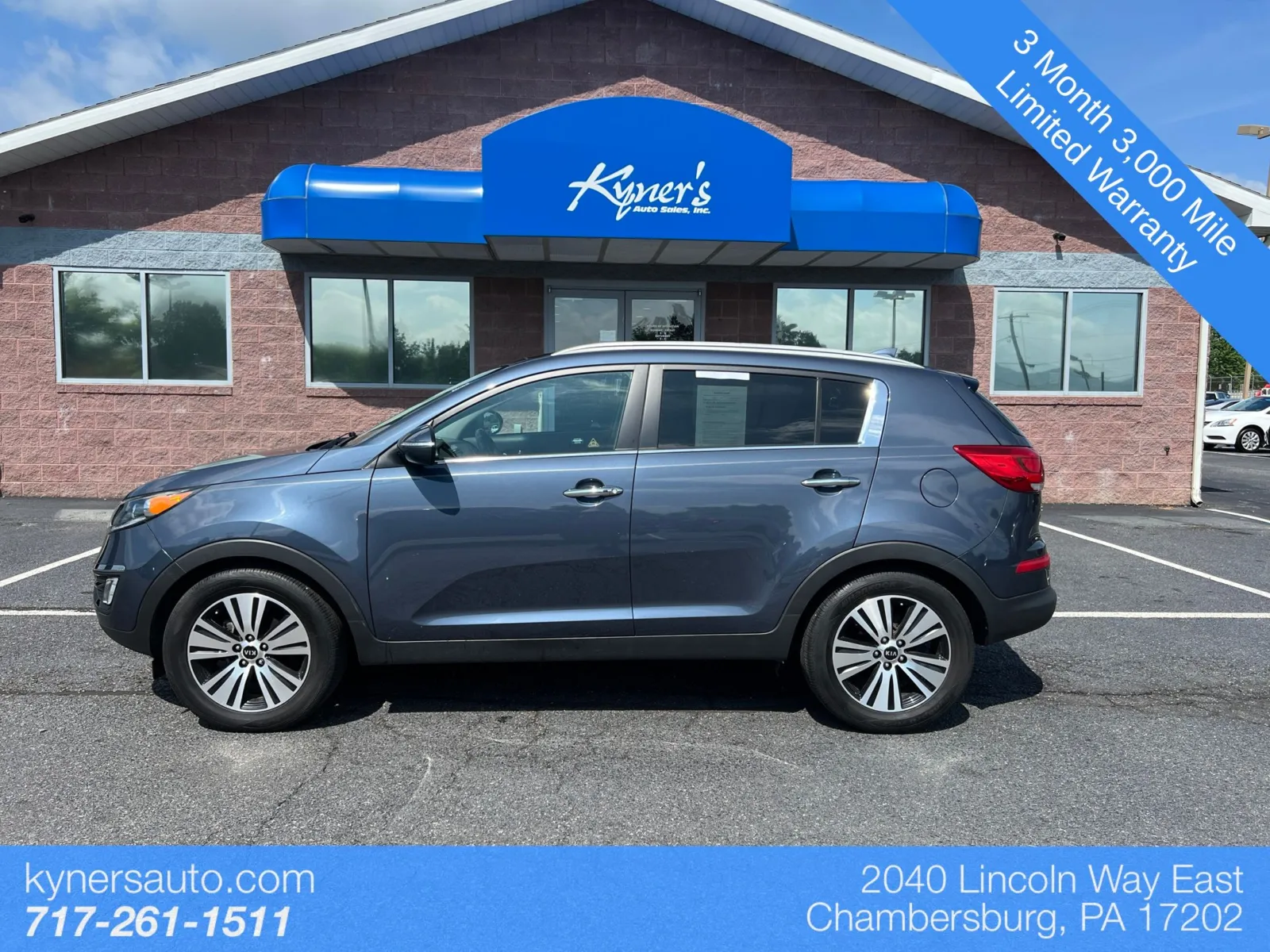 Blue 2016 Kia Sportage EX for sale in Chambersburg, PA