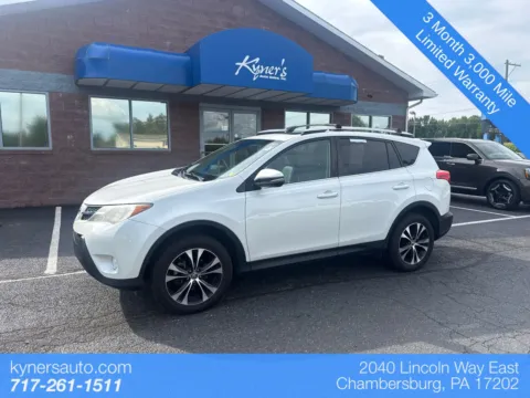 White 2015 Toyota RAV4 Limited for sale in Chambersburg, PA