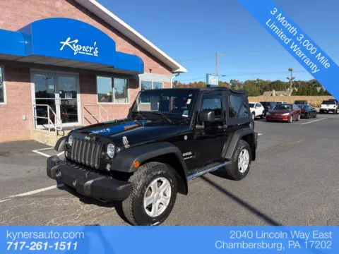 Black 2016 Jeep Wrangler Sport for sale in Chambersburg, PA