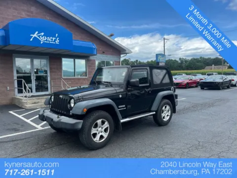 Black 2016 Jeep Wrangler Sport for sale in Chambersburg, PA