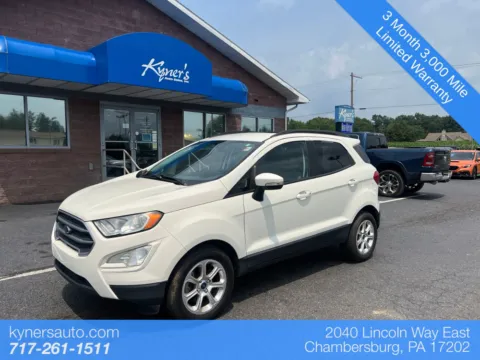 White 2021 Ford EcoSport SE for sale in Chambersburg, PA