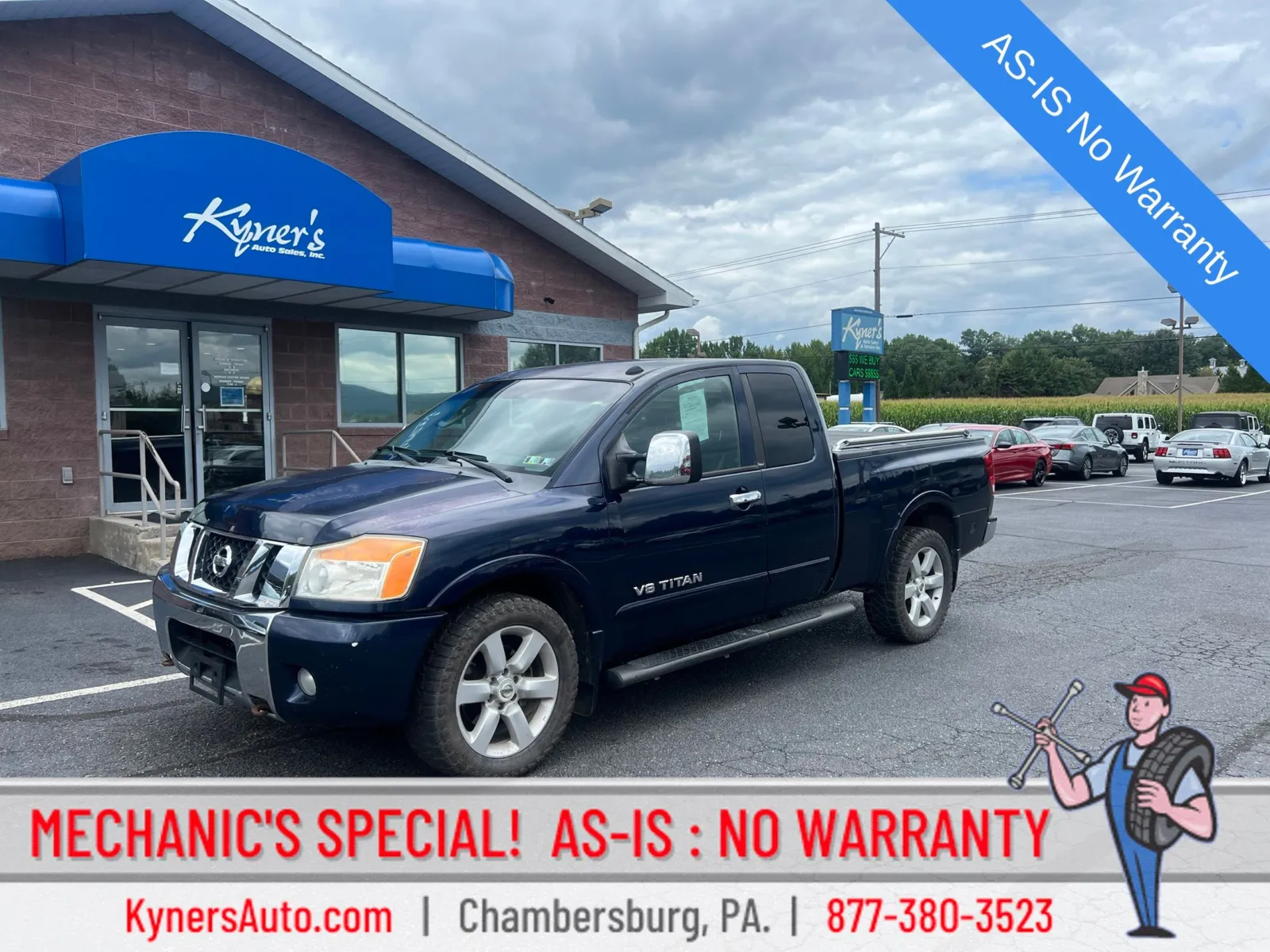 Blue 2008 Nissan Titan LE for sale in Chambersburg, PA