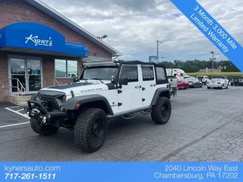 White 2015 Jeep Wrangler Unlimited Rubicon for sale in Chambersburg, PA