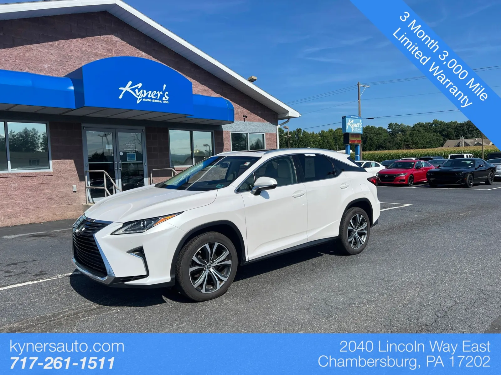 White 2018 Lexus RX 350 for sale in Chambersburg, PA
