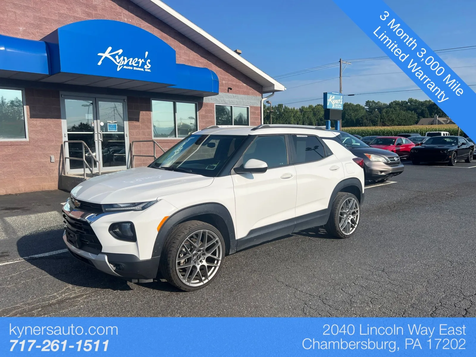 White 2021 Chevrolet TrailBlazer LT for sale in Chambersburg, PA