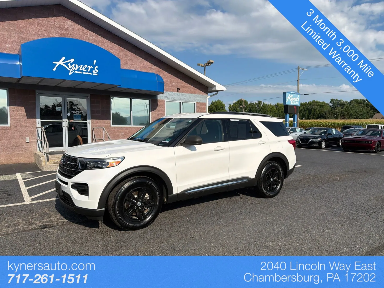 White 2021 Ford Explorer XLT for sale in Chambersburg, PA