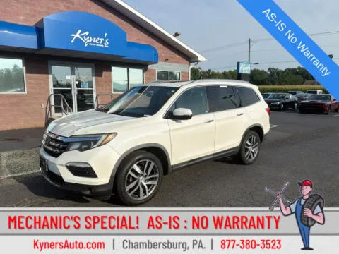 White 2017 Honda Pilot Elite for sale in Chambersburg, PA