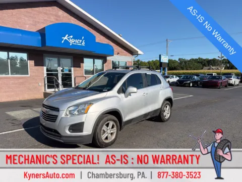 Silver 2016 Chevrolet Trax LT for sale in Chambersburg, PA