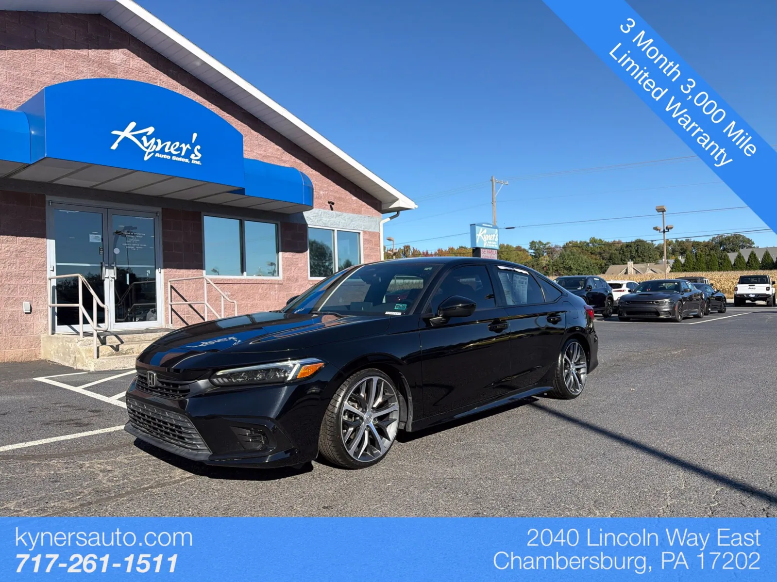 Black 2022 Honda Civic Sport for sale in Chambersburg, PA